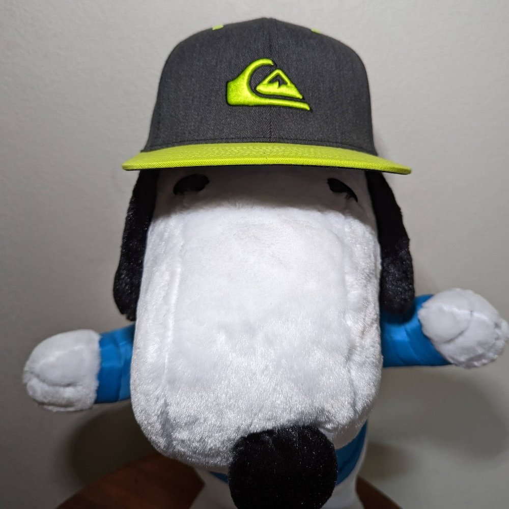 Quiksilver Black/Neon Green Flexfit Hat